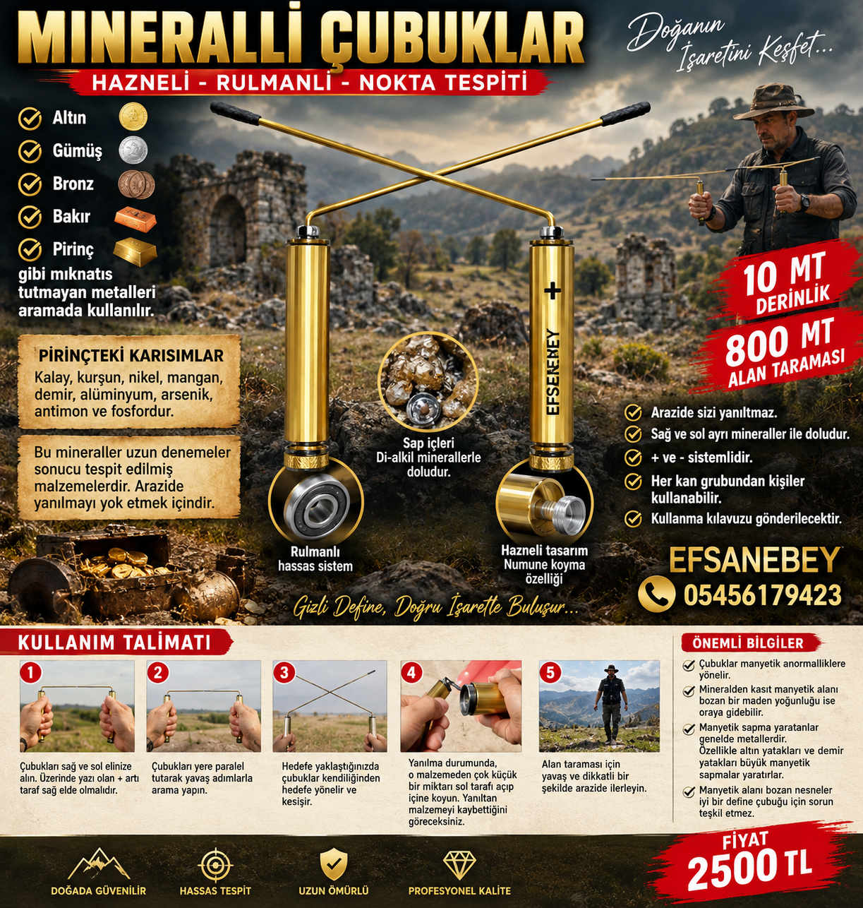 Mineralli Çubuklar, Hazneli Rulmanlı. Nokta tespiti. Mineralli çubuklar. - Görsel 2