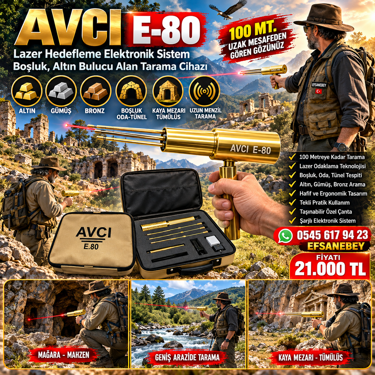 AVCI E-80 ALAN TARAMA CİHAZI - Görsel 2