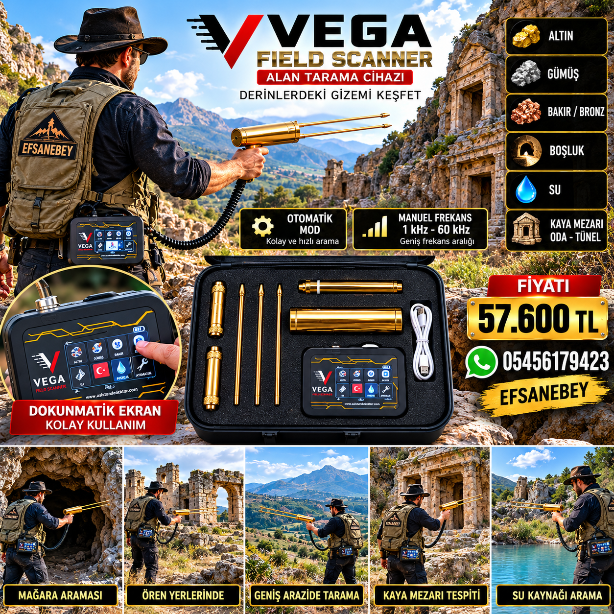 VEGA FIELD SCANNER Alan Tarama - Görsel 2