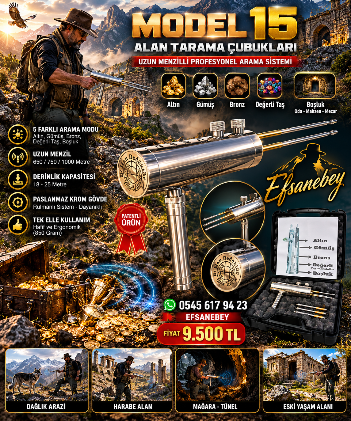MODEL 15 ALAN TARAMA ÇUBUKLARI - Görsel 2