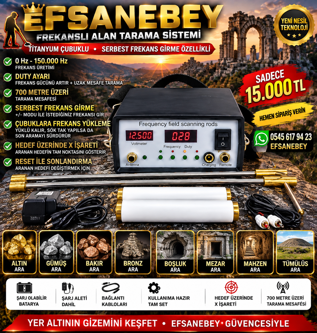 Titanyum Çubuklu – Serbest Frekans Girişli - Görsel 2